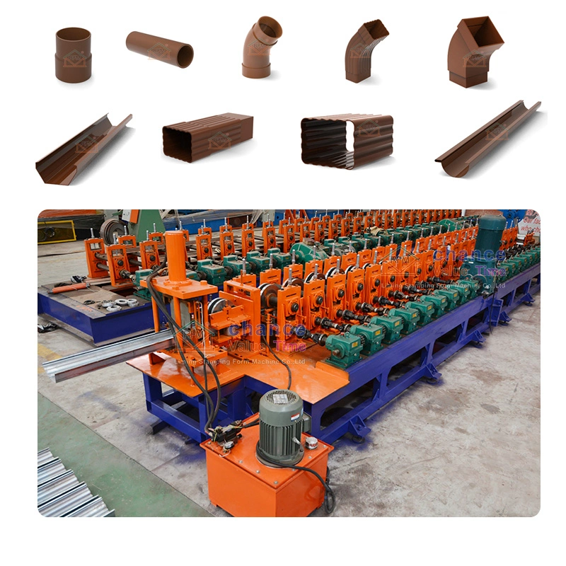 Hebei Liming Portable Metal Downspout roll forming Machine Factory in China