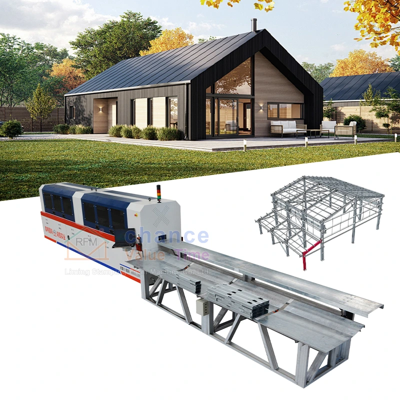 Hebei Liming New Prefabricated House C75 C89 C140 Light Gauge Steel Truss Roll Forming Machine