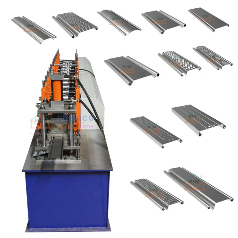 Rolling shutter door forming machine