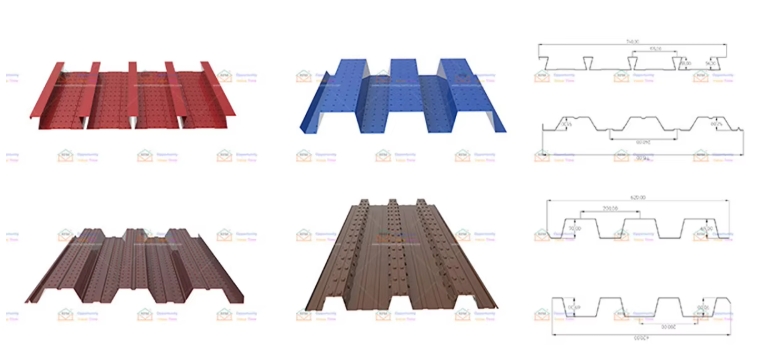 Deck Floor Roll Forming Machine