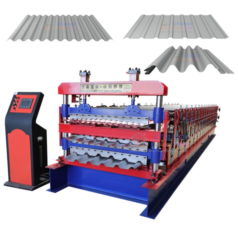 3 In 1 steel Roof Sheet Roll Forming Machine (3)