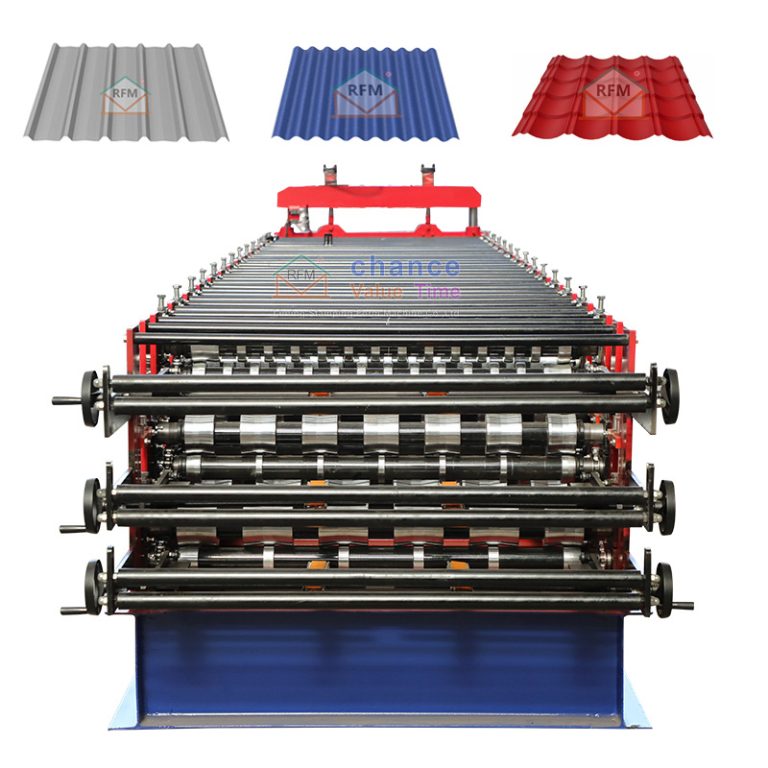 3 In 1 steel Roof Sheet Roll Forming Machine (6)