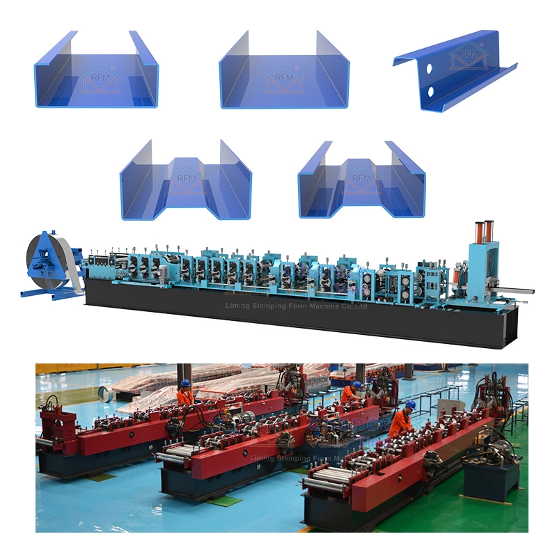 Automatic Adjustable Steel Frame CZ Purlin Forming Machine