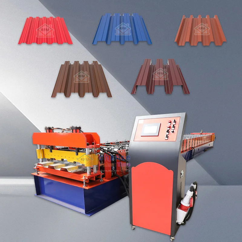 Automatic PPgi Building Material Deck Floor Roll Forming Machine
