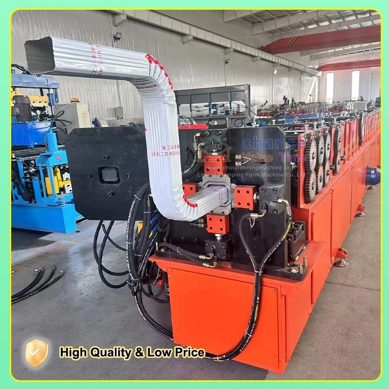 downspout roll forming machine for metal rainwater downspout production